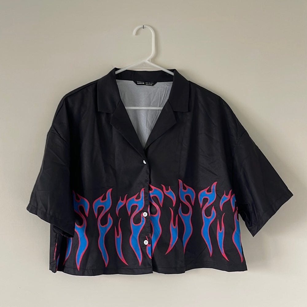 Flame crop top